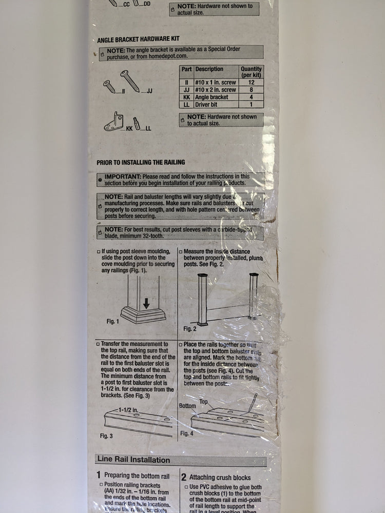 Fiberon ArmorGuard Regency White Composite Rail Kit with Round Black Metal Balusters 8 ft. x 3.5 ft. Actual Size 94 in. x 42 in.