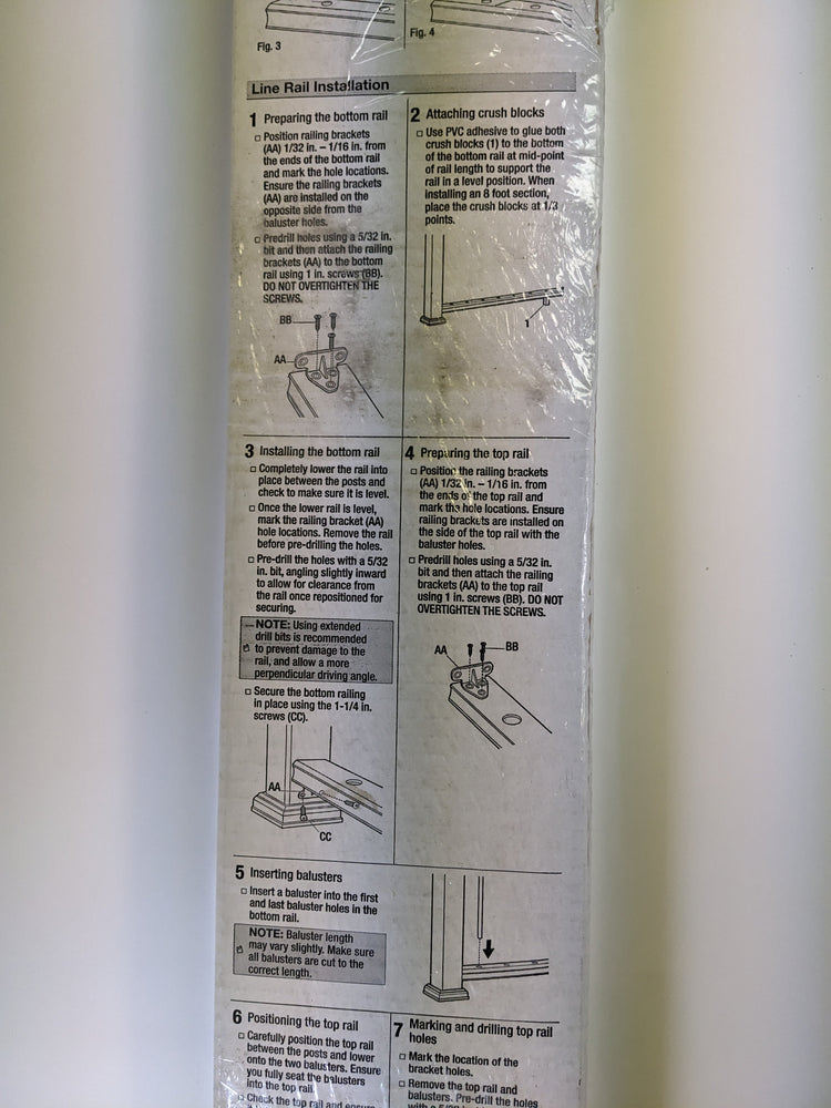 Fiberon ArmorGuard Regency White Composite Rail Kit with Round Black Metal Balusters 8 ft. x 3.5 ft. Actual Size 94 in. x 42 in.