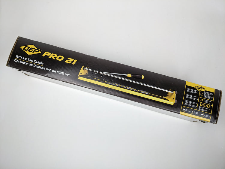 QEP 21 in. Professional Tile Cutter with 7/8 in. Titanium-Coated Tungsten Carbide Scoring Wheel