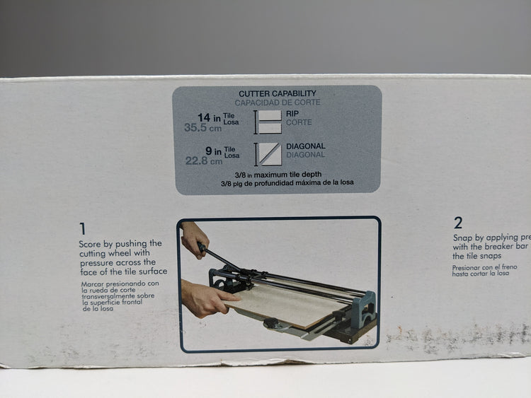 Anvil 14 in. Ceramic and Porcelain Tile Cutter with 1/2 in. Cutting Wheel