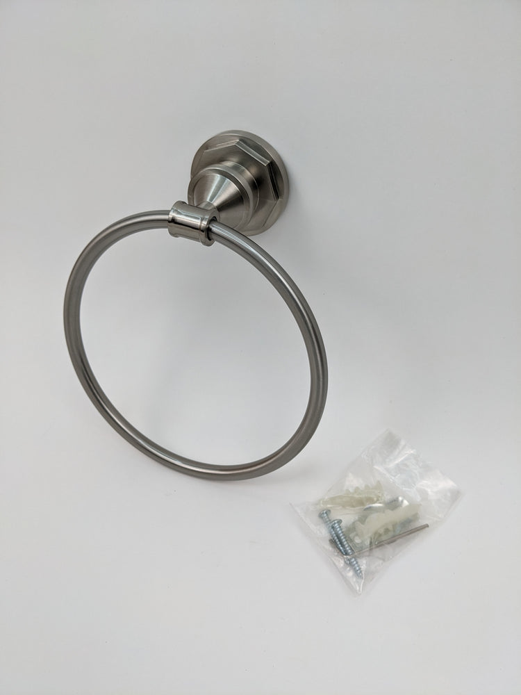 Delta Lochurst Towel Ring in SpotShield Brushed Nickel LHT46-BN