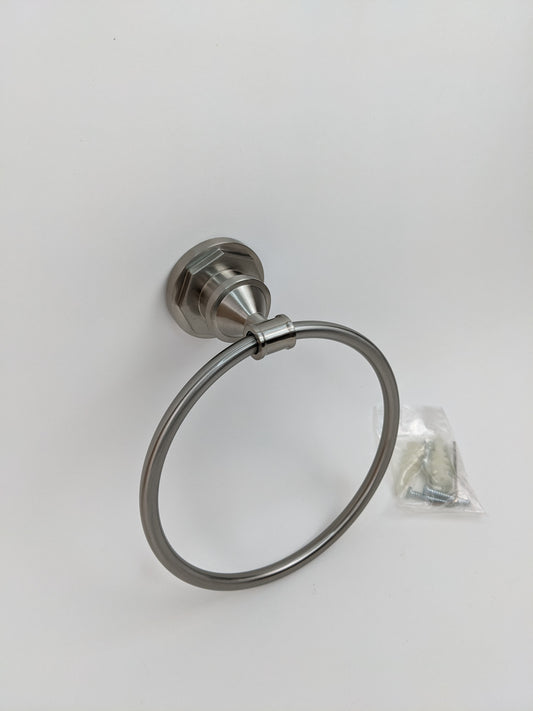 Delta Lochurst Towel Ring in SpotShield Brushed Nickel LHT46-BN