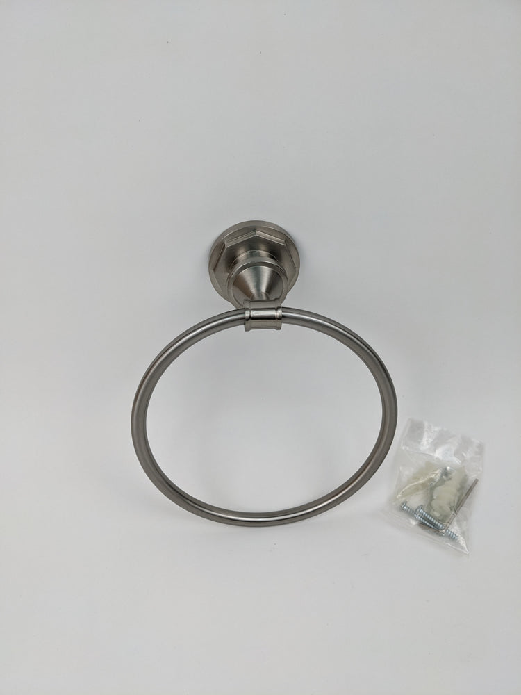 Delta Lochurst Towel Ring in SpotShield Brushed Nickel LHT46-BN