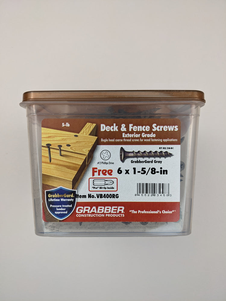 Grabber #6 1-5/8 in. Philips Bugle-Head Wood Deck Screws