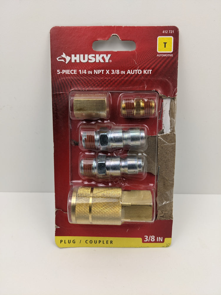 Husky 5-Piece 3/8 in. Automotive-Style Quick-Connector Kit